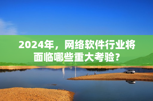 2024年，网络软件行业将面临哪些重大考验？