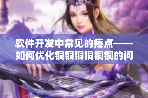 软件开发中常见的疼点——如何优化铜铜铜铜铜铜的问题