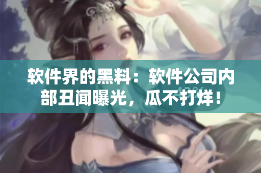 软件界的黑料：软件公司内部丑闻曝光，瓜不打烊！