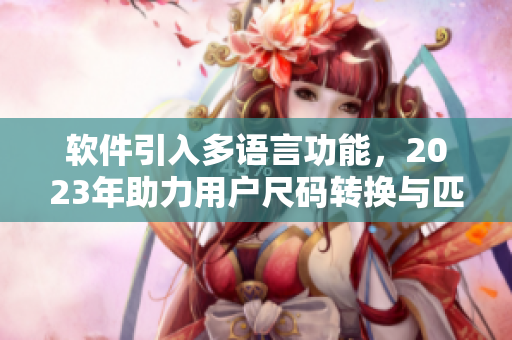 软件引入多语言功能，2023年助力用户尺码转换与匹配