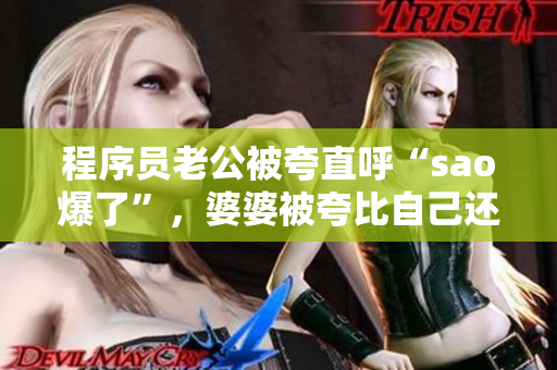 程序员老公被夸直呼“sao爆了”，婆婆被夸比自己还精通技术的软件编辑