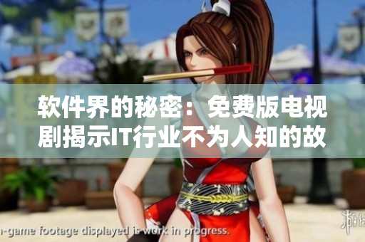 软件界的秘密：免费版电视剧揭示IT行业不为人知的故事