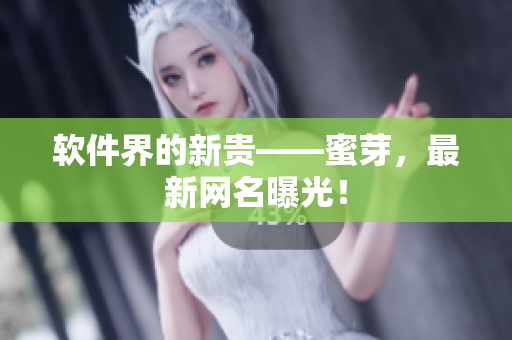 软件界的新贵——蜜芽，最新网名曝光！
