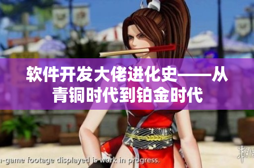 软件开发大佬进化史——从青铜时代到铂金时代