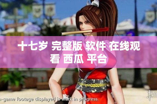 十七岁 完整版 软件 在线观看 西瓜 平台
