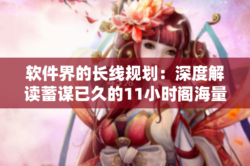 软件界的长线规划：深度解读蓄谋已久的11小时阁海量书籍