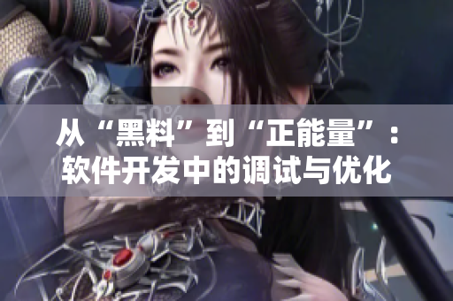 从“黑料”到“正能量”：软件开发中的调试与优化