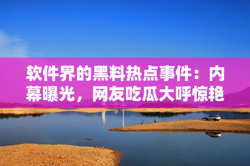 软件界的黑料热点事件：内幕曝光，网友吃瓜大呼惊艳
