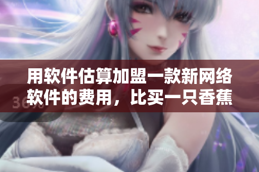 用软件估算加盟一款新网络软件的费用，比买一只香蕉开店靠谱