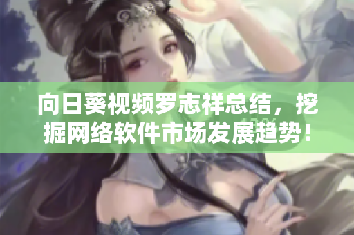向日葵视频罗志祥总结，挖掘网络软件市场发展趋势！——新时代网络软件风口浪尖