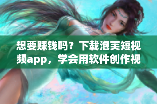 想要赚钱吗？下载泡芙短视频app，学会用软件创作视频！