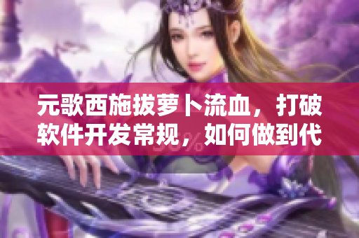 元歌西施拔萝卜流血，打破软件开发常规，如何做到代码高效安全并兼顾用户体验