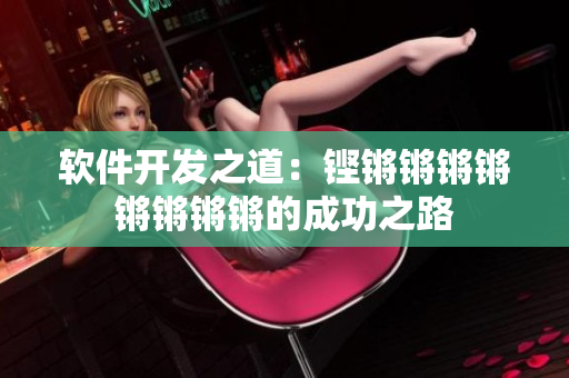 软件开发之道：铿锵锵锵锵锵锵锵锵的成功之路
