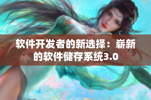软件开发者的新选择：崭新的软件储存系统3.0