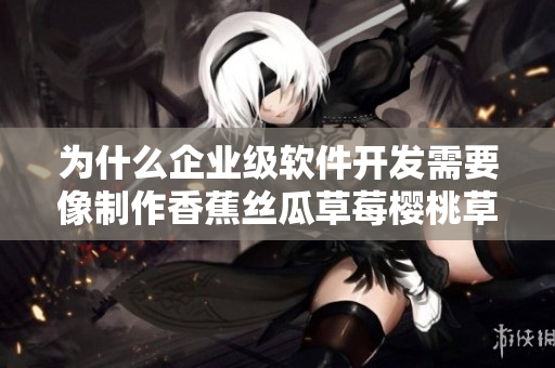 为什么企业级软件开发需要像制作香蕉丝瓜草莓樱桃草莓榴莲污一样注重细节？