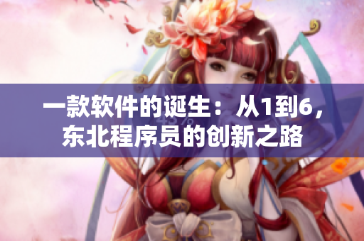 一款软件的诞生：从1到6，东北程序员的创新之路