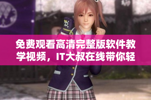 免费观看高清完整版软件教学视频，IT大叔在线带你轻松掌握！