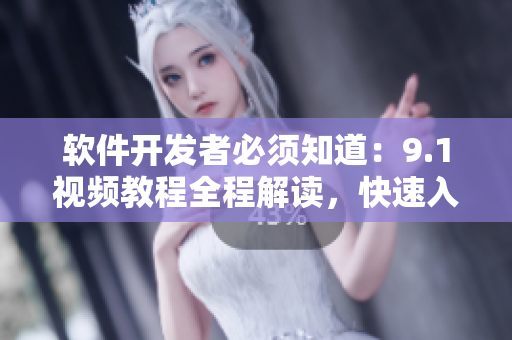 软件开发者必须知道：9.1视频教程全程解读，快速入门！