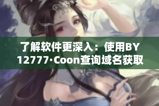 了解软件更深入：使用BY12777·Coon查询域名获取全面信息