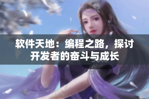 软件天地：编程之路，探讨开发者的奋斗与成长