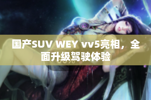 国产SUV WEY vv5亮相，全面升级驾驶体验