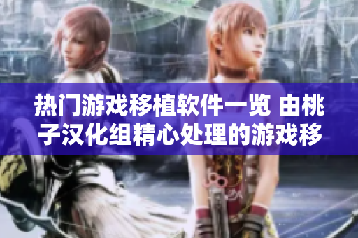 热门游戏移植软件一览 由桃子汉化组精心处理的游戏移植作品列表