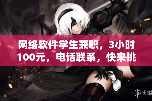 网络软件学生兼职，3小时100元，电话联系，快来挑战吧！