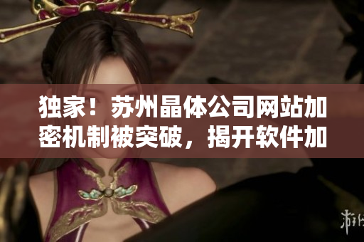 独家！苏州晶体公司网站加密机制被突破，揭开软件加密措施的关键