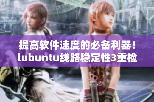提高软件速度的必备利器！lubuntu线路稳定性3重检测方法分享