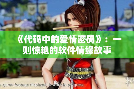 《代码中的爱情密码》：一则惊艳的软件情缘故事