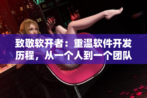 致敬软开者：重温软件开发历程，从一个人到一个团队