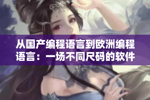 从国产编程语言到欧洲编程语言：一场不同尺码的软件变革