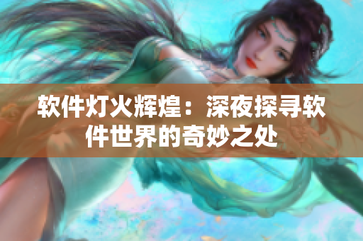 软件灯火辉煌：深夜探寻软件世界的奇妙之处