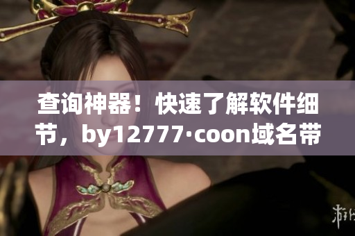 查询神器！快速了解软件细节，by12777·coon域名带你轻松解答！