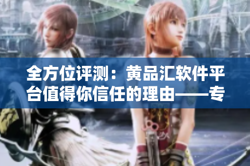 全方位评测：黄品汇软件平台值得你信任的理由——专业、开放、安全