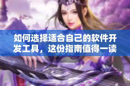 如何选择适合自己的软件开发工具，这份指南值得一读！