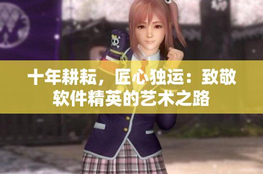 十年耕耘，匠心独运：致敬软件精英的艺术之路
