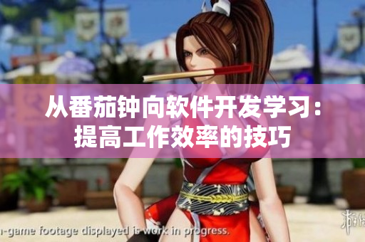 从番茄钟向软件开发学习：提高工作效率的技巧