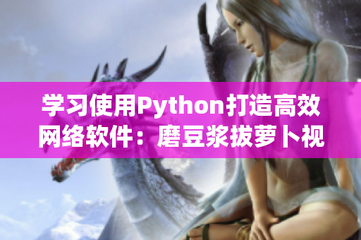 学习使用Python打造高效网络软件：磨豆浆拔萝卜视频教程