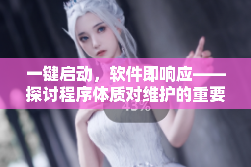 一键启动，软件即响应——探讨程序体质对维护的重要性