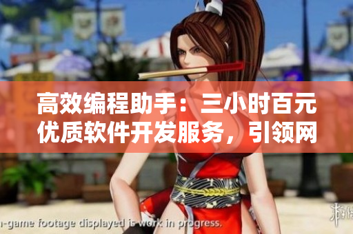 高效编程助手：三小时百元优质软件开发服务，引领网络软件行业