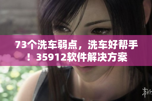 73个洗车弱点，洗车好帮手！35912软件解决方案