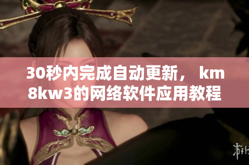 30秒内完成自动更新， km8kw3的网络软件应用教程！