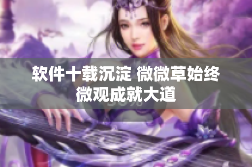 软件十载沉淀 微微草始终 微观成就大道 