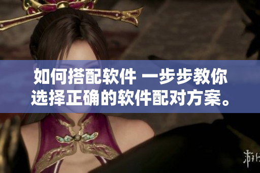 如何搭配软件 一步步教你选择正确的软件配对方案。
