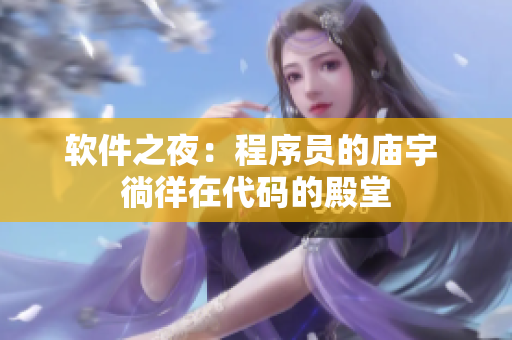 软件之夜：程序员的庙宇 徜徉在代码的殿堂