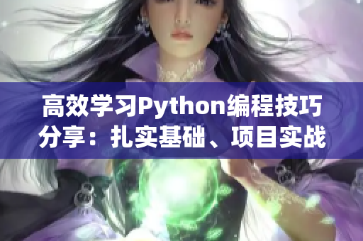 高效学习Python编程技巧分享：扎实基础、项目实战并重