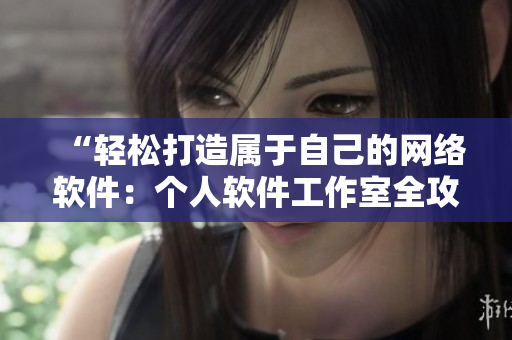 “轻松打造属于自己的网络软件：个人软件工作室全攻略”