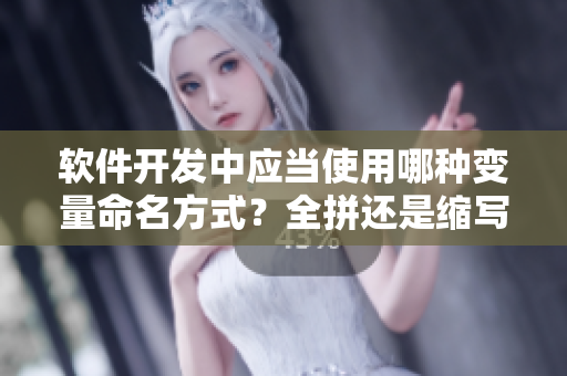 软件开发中应当使用哪种变量命名方式？全拼还是缩写？