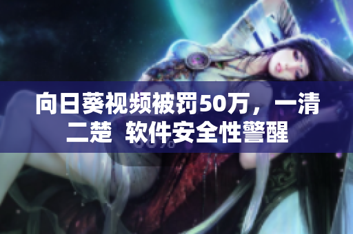向日葵视频被罚50万，一清二楚  软件安全性警醒